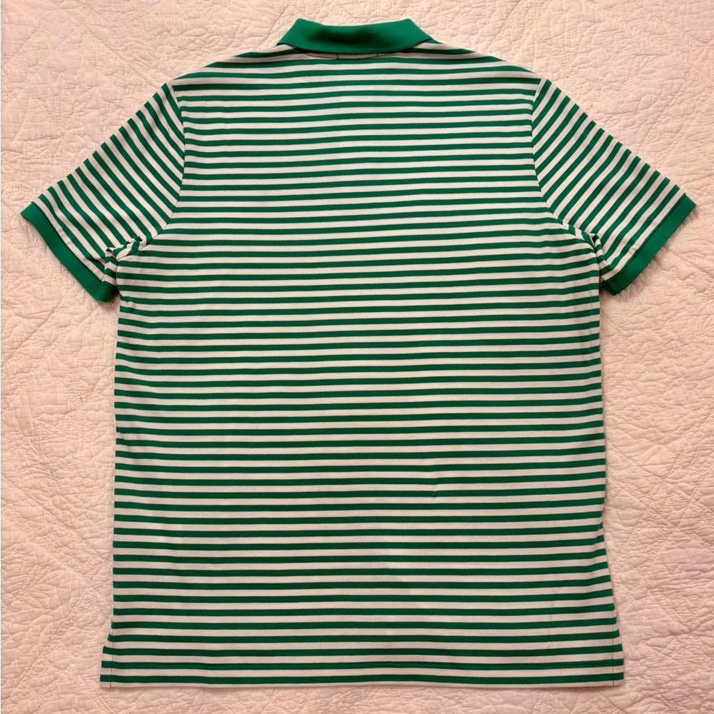 Ralph Lauren Green and White Striped Classic Fit NWT Polo Shirt Large - Picture 2 of 8
